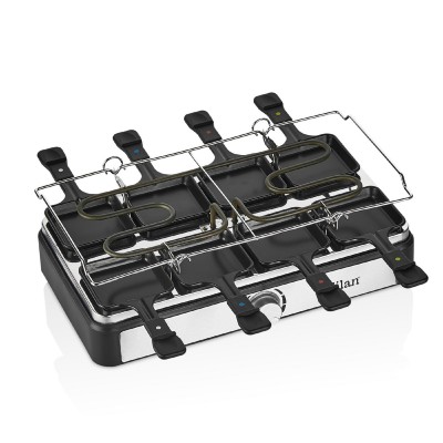 Zilan ZLN8863 raclette grill, 1500 W, 2 az 1-ben, alumínium sütőlap, tapadásmentes bevonat, hőfokszabályozó, kiegészítők